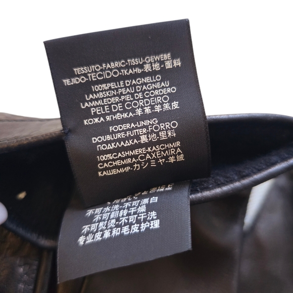 Gucci Brown Leather Men's Gloves - Picture 4 of 5